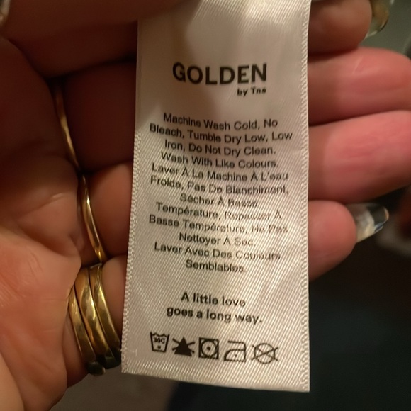 Xl Golden TNA ombré blue to white thick sweatshirt - Picture 3 of 3